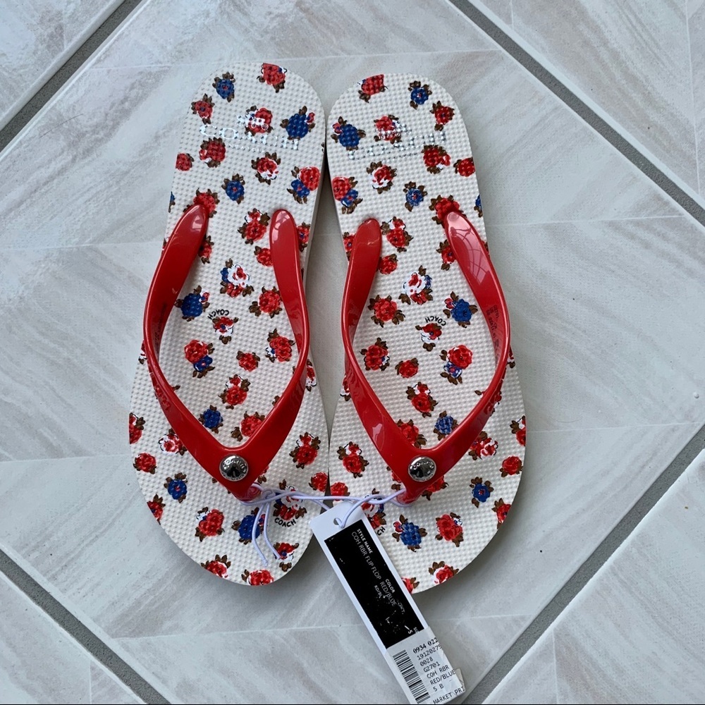 Coach NWT flip flops. 5